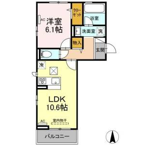 フォレスト和泉　A棟 1階 の間取り画像