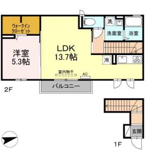 ミジェール 2階 の間取り画像