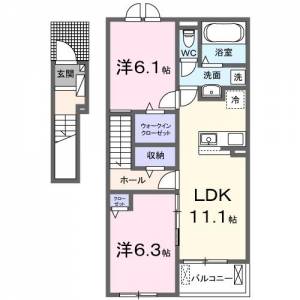 サン　ファースト 2階 の間取り画像