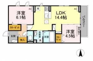 マノワール南町 1階 の間取り画像