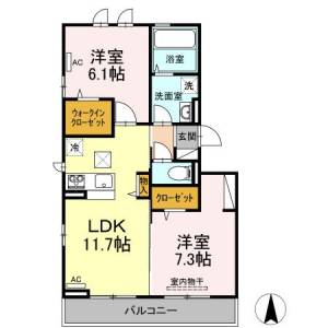 マノワール南町 1階 の間取り画像