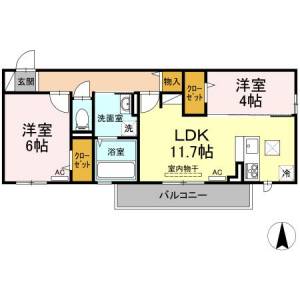 マノワール南町 1階 の間取り画像