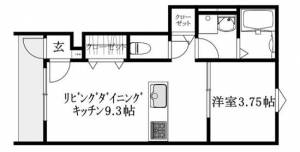 ＬＵＭＩＥＬＥ高岡 1階 の間取り画像