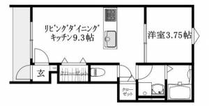 ＬＵＭＩＥＬＥ高岡 1階 の間取り画像