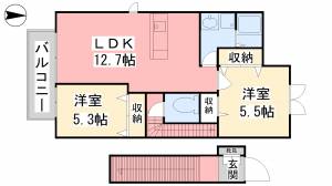 グレイスコートK 202の間取り画像