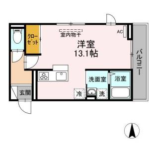 アンソレイユ空港通 3階 の間取り画像