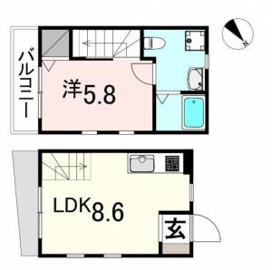 ４５ＴＥＲＲＡＣＥ 2階 の間取り画像