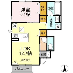 Palla鴨川 1階 の間取り画像