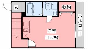 ジョーハウス　B棟 2階 の間取り画像