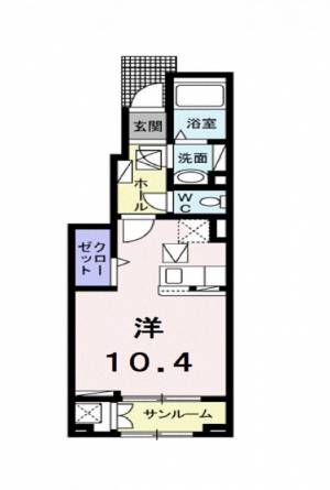 サンローレル 1階 の間取り画像