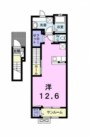 サンローレル 2階 の間取り画像