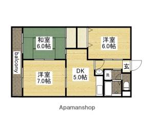 第3松本マンション 203の間取り画像