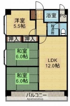 サンルーム90 202の間取り画像