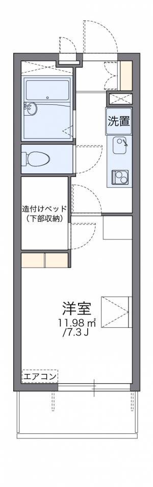 レオパレス松山インターII 202の間取り画像