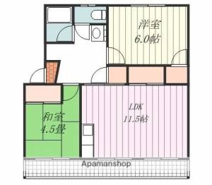 コーポ永木 206の間取り画像