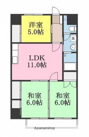 西沢ビル 308の間取り画像