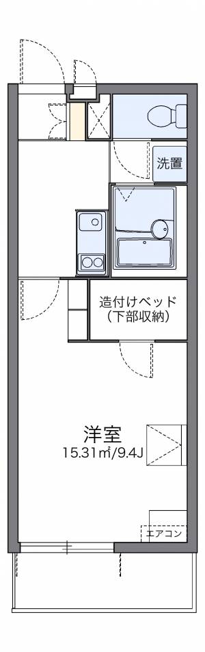 レオパレスリブェール 201の間取り画像