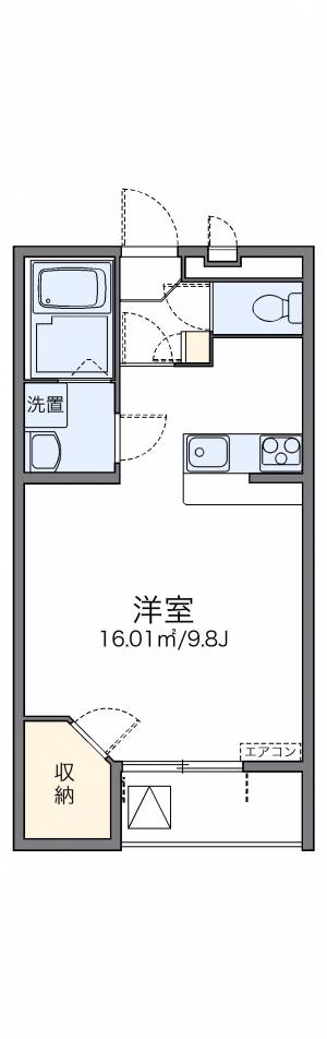 レオパレスドウージェーム 305の間取り画像