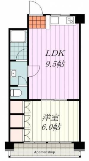 ブランノワール和泉 401の間取り画像