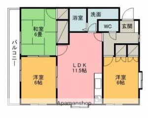 サザンキャッスル大野 306の間取り画像