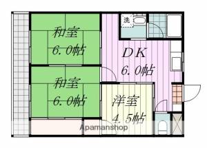 石井ハイツ 405の間取り画像