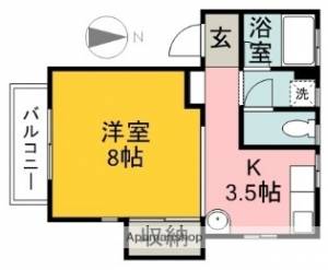 サンヴェルディ東石井 303の間取り画像