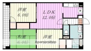 アイヒルズ松山 403の間取り画像