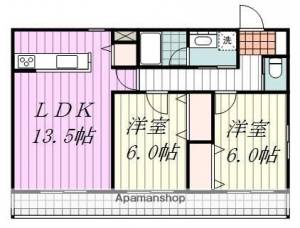 プレジール北斎院 101の間取り画像