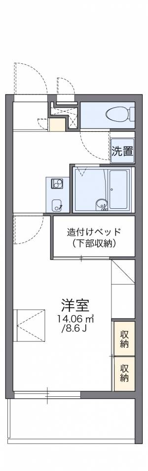 レオパレスグランドカメリアVI 301の間取り画像