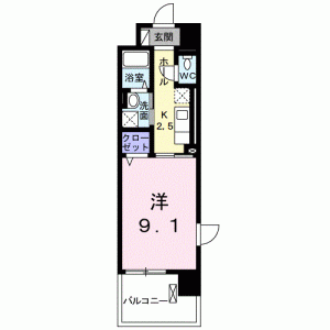 サン住吉II 201の間取り画像