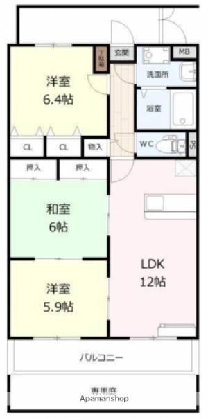 マンションＴ＆Ｓ 102の間取り画像