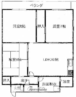 ラセーヌ天山 103の間取り画像