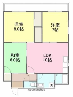 ラセーヌ天山 103の間取り画像