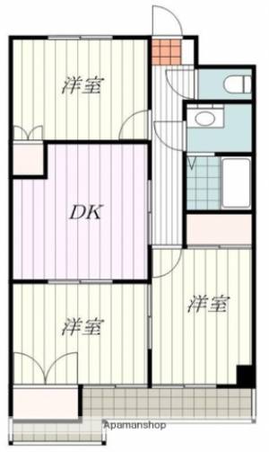 グレースハイツ保免 602の間取り画像