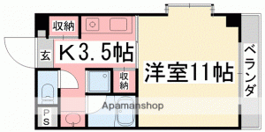 コンフォルト天山 401の間取り画像