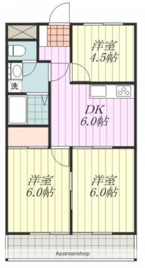 瀬戸内ビル 201の間取り画像