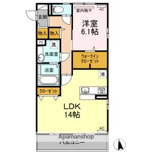 Ａ＆Ｍ朝生田　Ｂ棟 B301の間取り画像