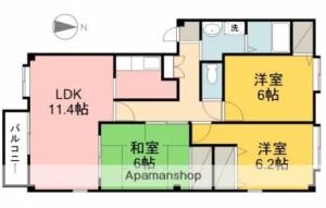 フォブール垣本II 202の間取り画像