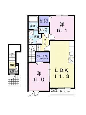 エスポワール南斎院 202の間取り画像