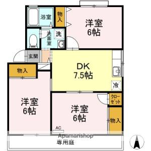 セジュール和泉　Ｂ棟 B101の間取り画像