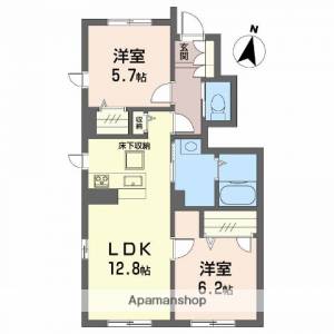 ブルンはなみずき 106の間取り画像