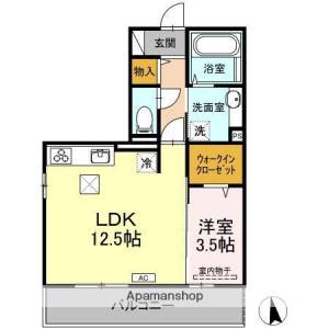 Ａ＆Ｍ朝生田　Ｂ棟 B103の間取り画像