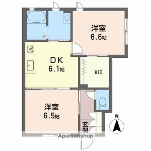 シャーメゾン高岡 102の間取り画像