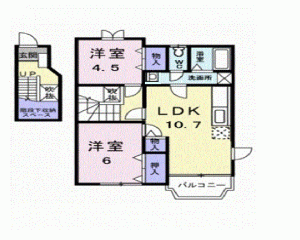 クレメント余戸Ｄ 201の間取り画像