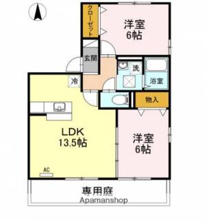 リビングタウン高岡II 101の間取り画像