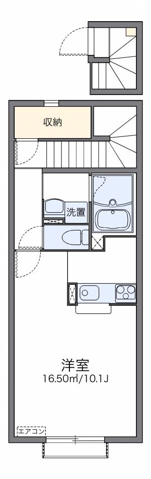 レオネクスト段々 201の間取り画像