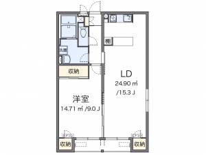 クレイノ松山インターV 213の間取り画像