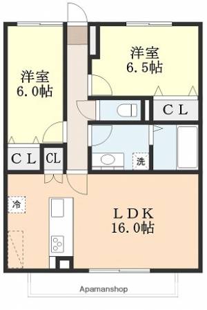 ＨＥＲＯデザイナーズマンション 202の間取り画像