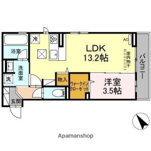 プルミエール和泉 102の間取り画像