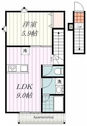 ソルフィールド和泉北 202の間取り画像